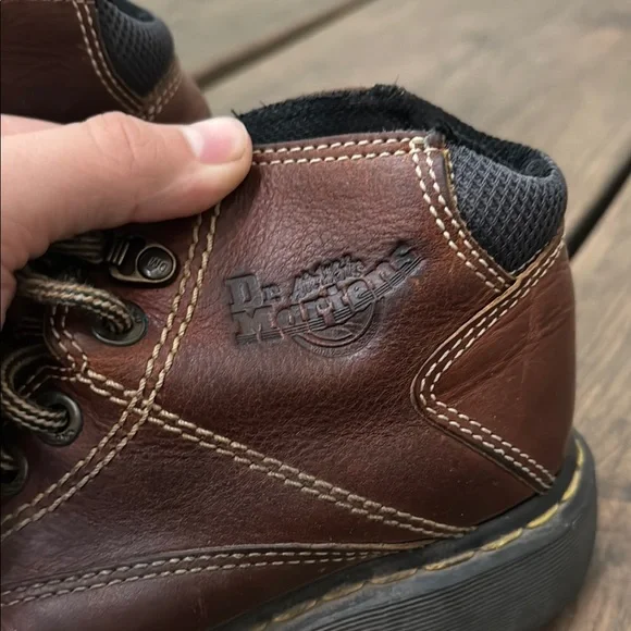 Brown Leather Lace-Up Boots - Picture 5 of 7